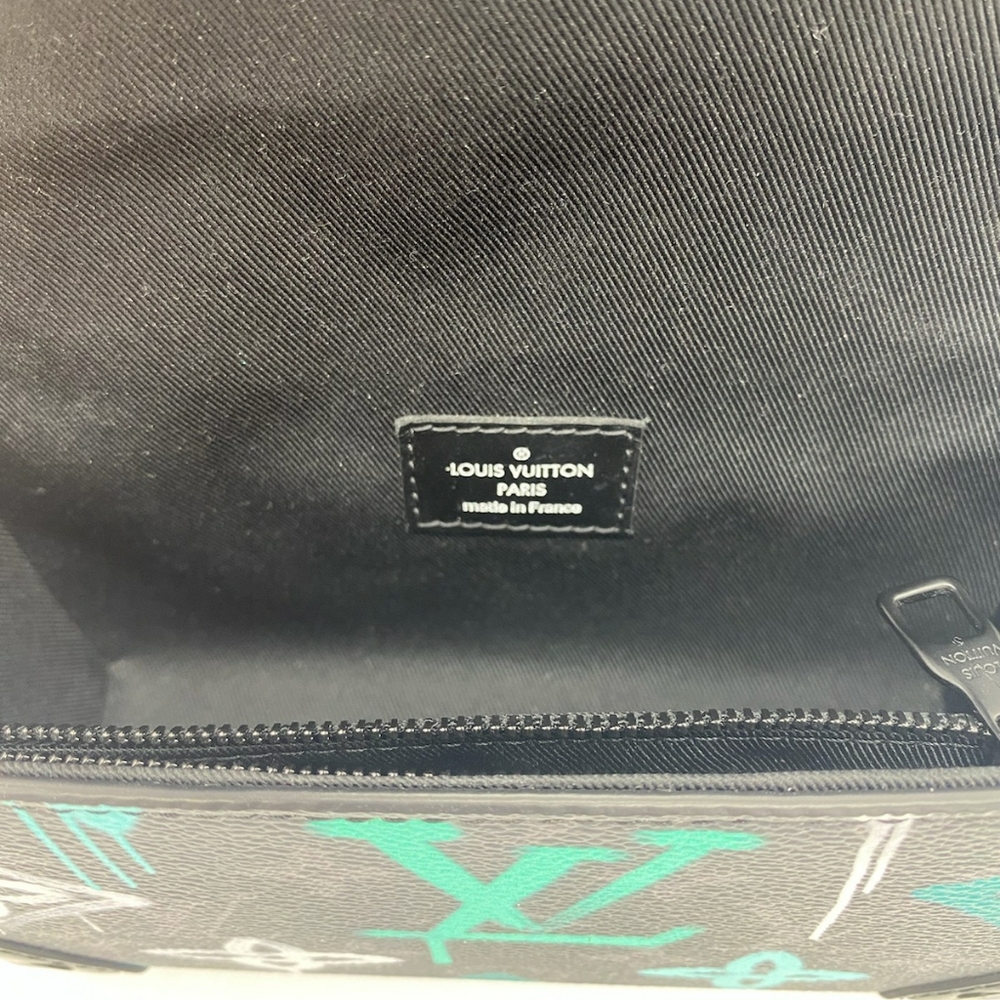 SOLD!!Louis Vuitton Monogram Eclipse Steamer Wearable Wallet Graffiti Multicolor - Picture 13 of 15
